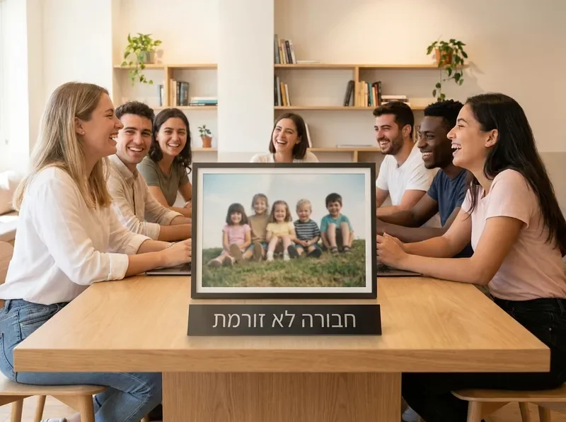 ילקוטים של חמישה חברים מונחים יחד על ספסל אחרי הלימודים